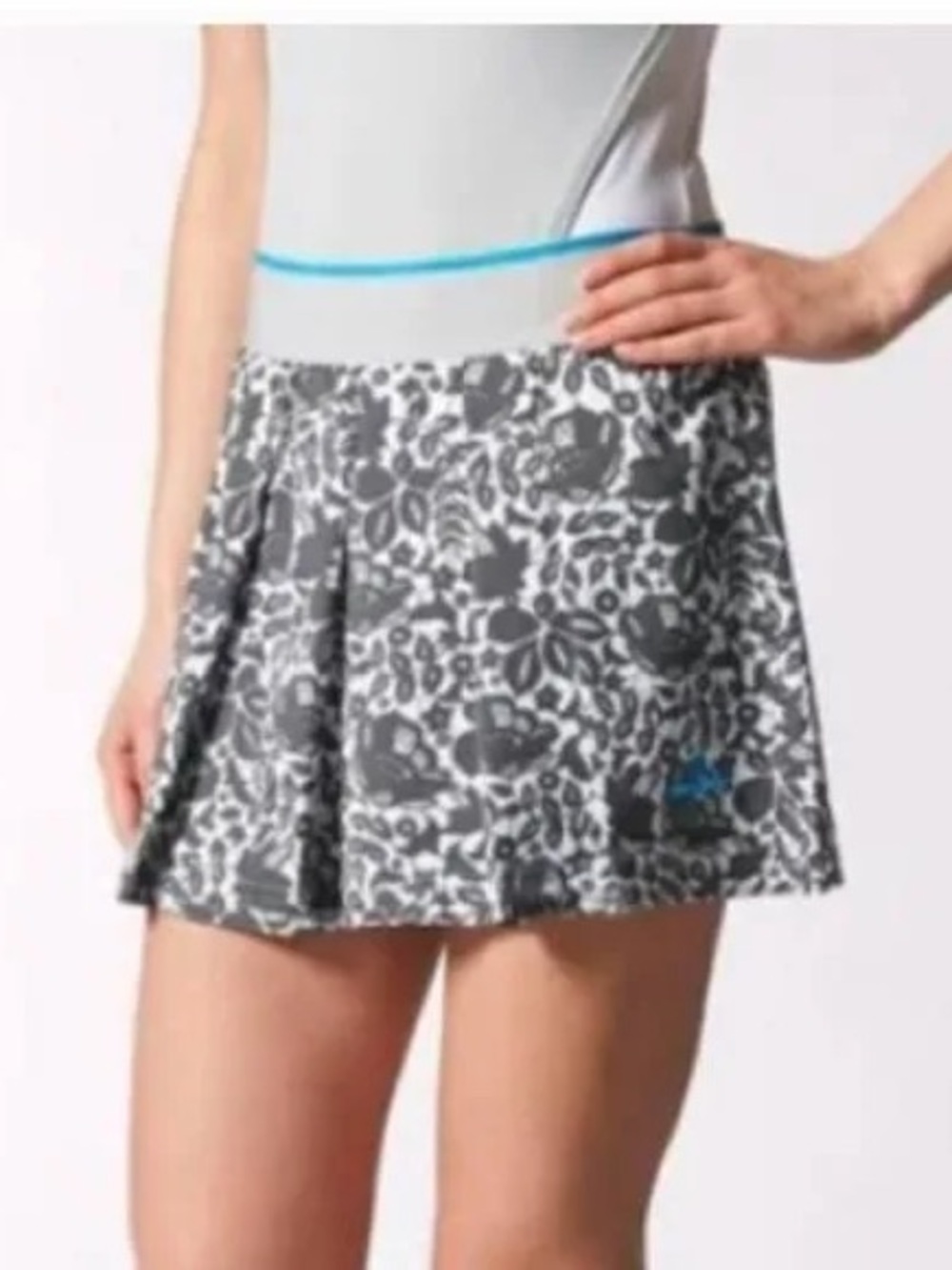 Adidas By Stella Mccartney Barricade Floral Court Tennis Short Skirt Small
